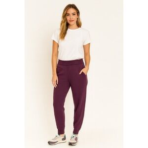 TNA Cozy AF Sweatpants Women’s Purple Fleece, Size S
